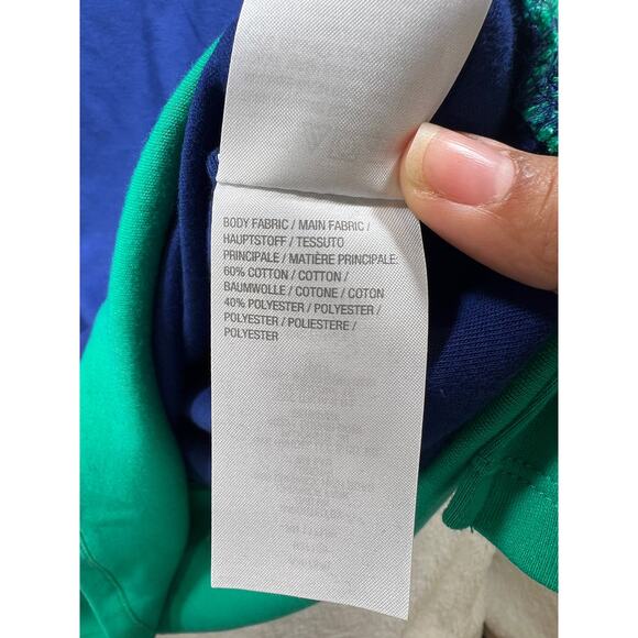 Quacker Factory Blue Green Embellished Shift T Shirt Dress Womens Medium NWT - Picture 12 of 12